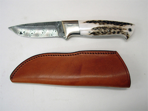 Couteau de chasse VIPER lame damas